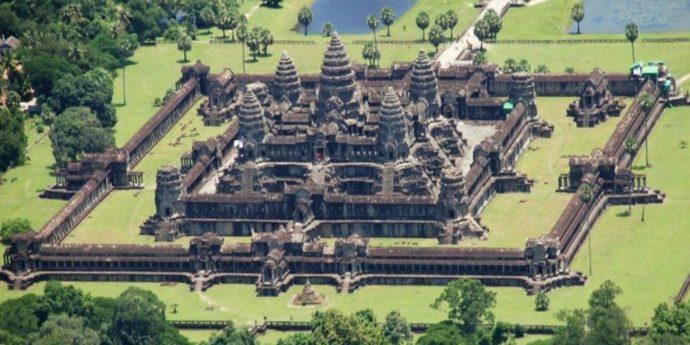 Angkor wat aerial