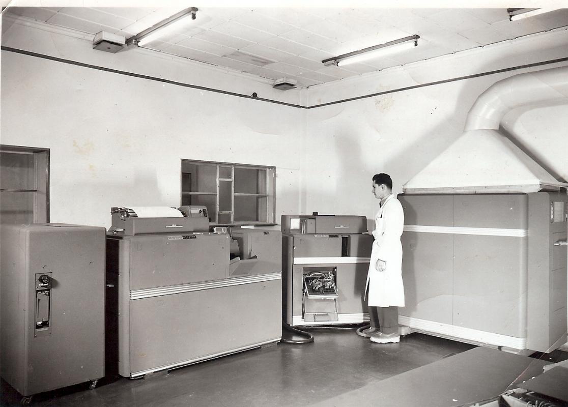 Sogreah salle informatique 1965